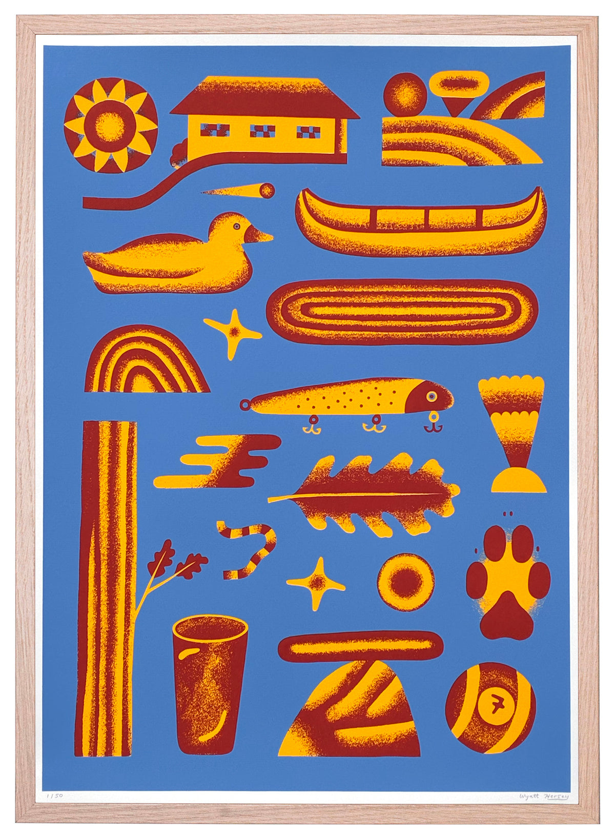 Wyatt Hersey Winter Camp Print