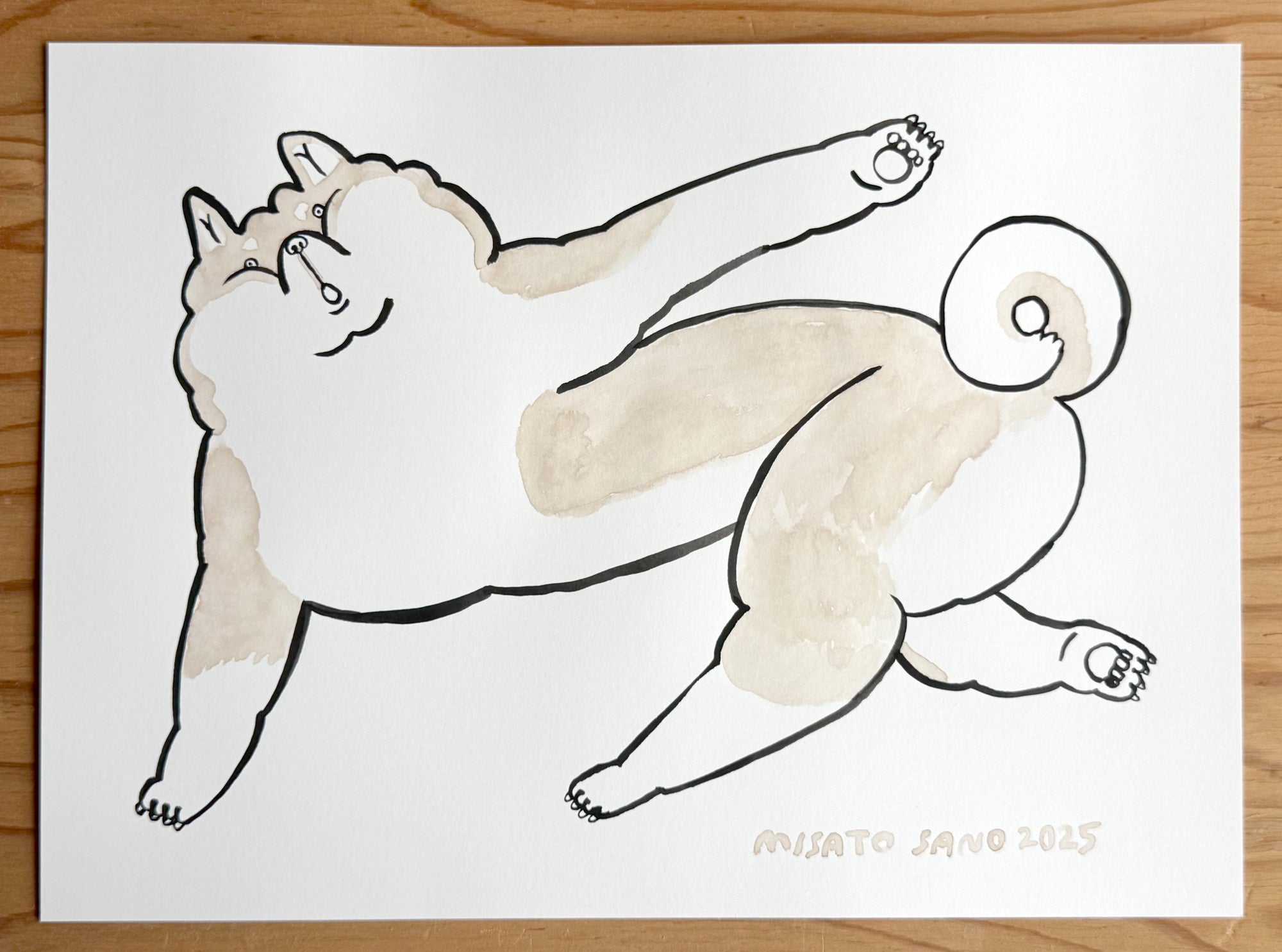 a drawing of a dog