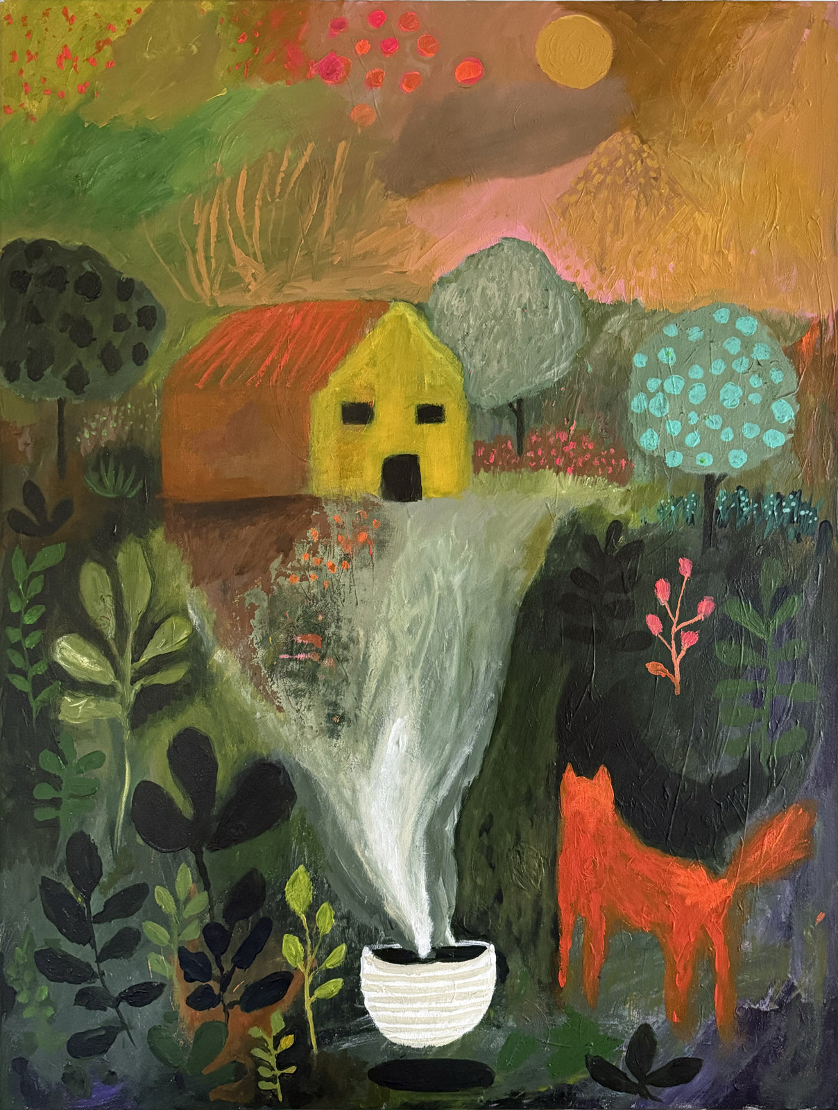 Spring night, fox surveillance